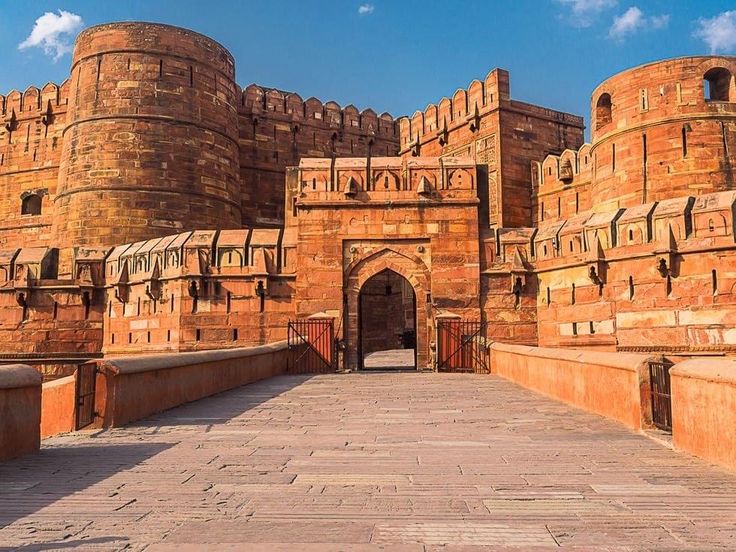 Historic Agra Fort architecture